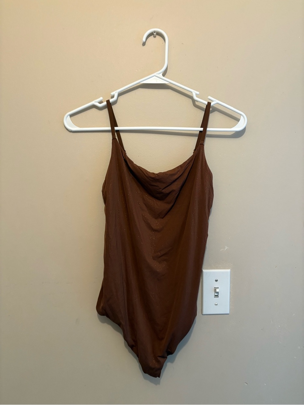 aerie Smoothez Brown Sparkle Bodysuit